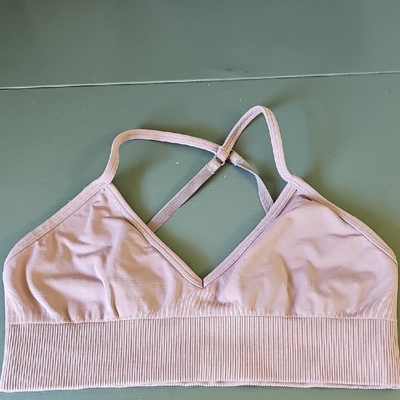 Cream Bandeau with Ribbed Support and Seamless Design - Picture 1 of 6